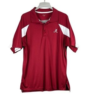 Chiliwear Alabama‎ College Short Sleeve Performance Polo Mens Size XL Red White